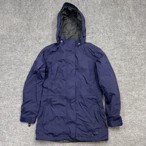 REI Jacket Womens XS Hooded Waterproof Parka Nylon Outdoor Rain Coat Damaged